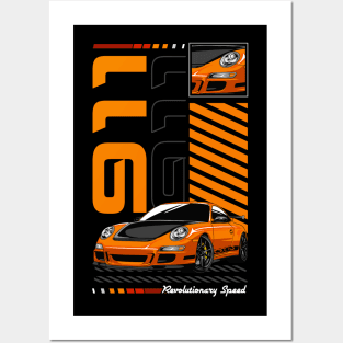 Iconic 911 GT3 RS Car Posters and Art